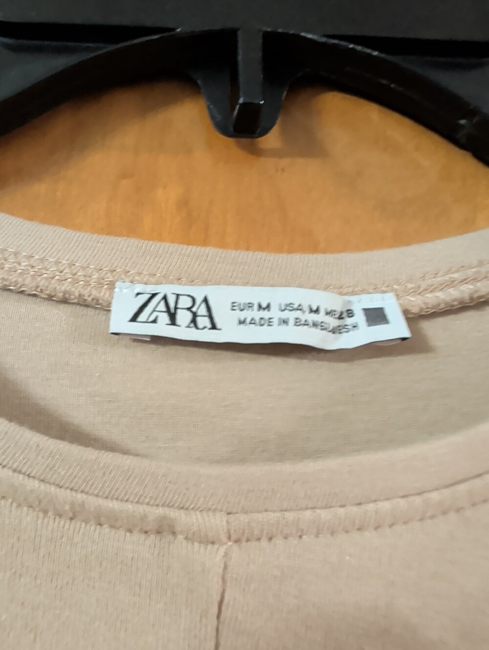 Zara Taupe Twist-Front Crop Top - Picture 4 of 6